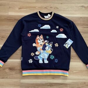 Bluey Floral Cloud Sweatshirt Unisex